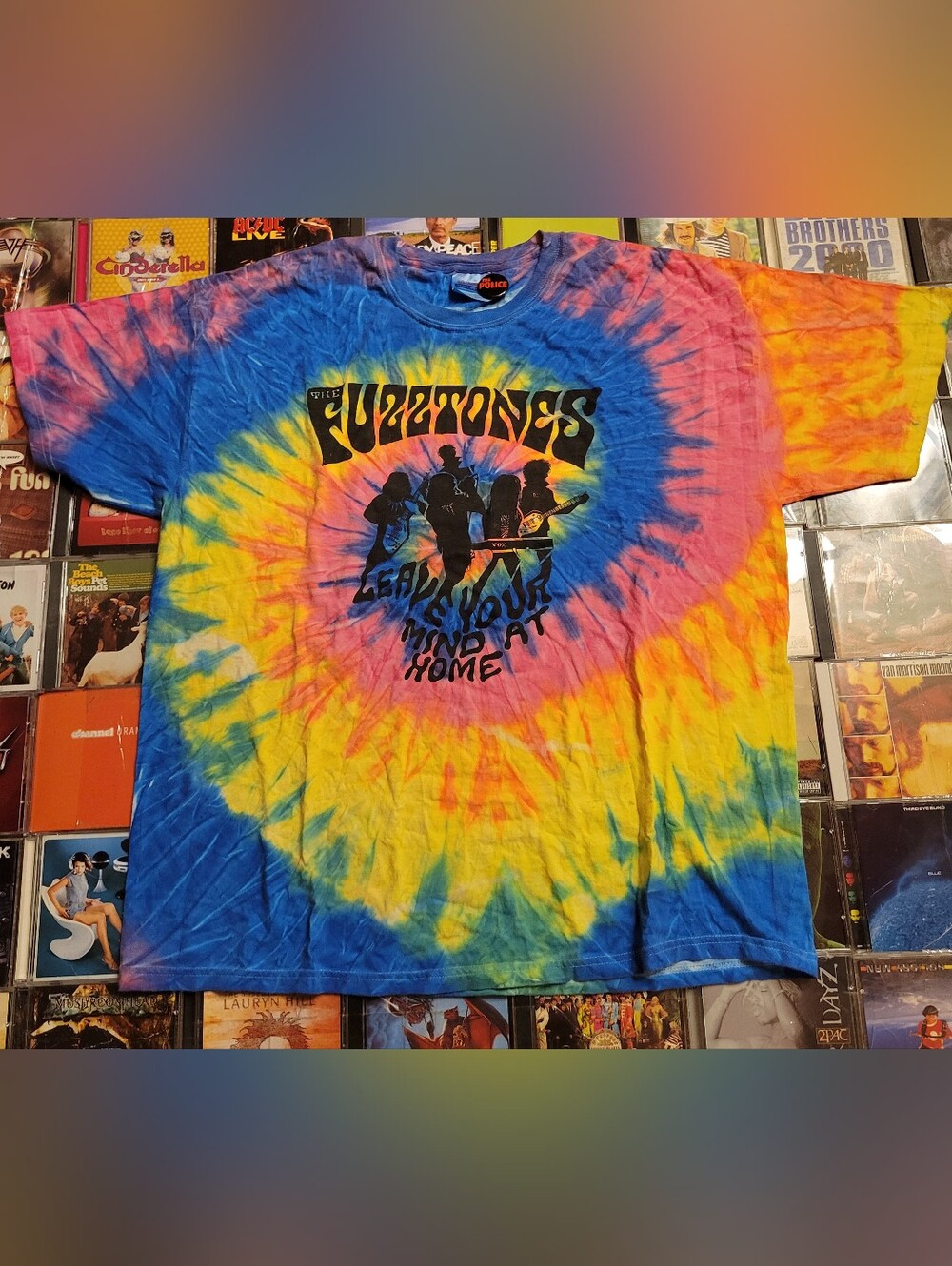 Fuzztones Leave Your Mind At Home Tye Dye Shirt